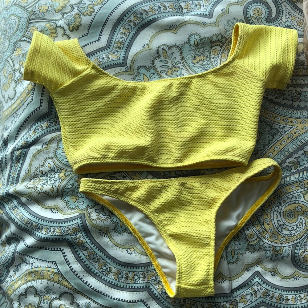 Yellow bikini
